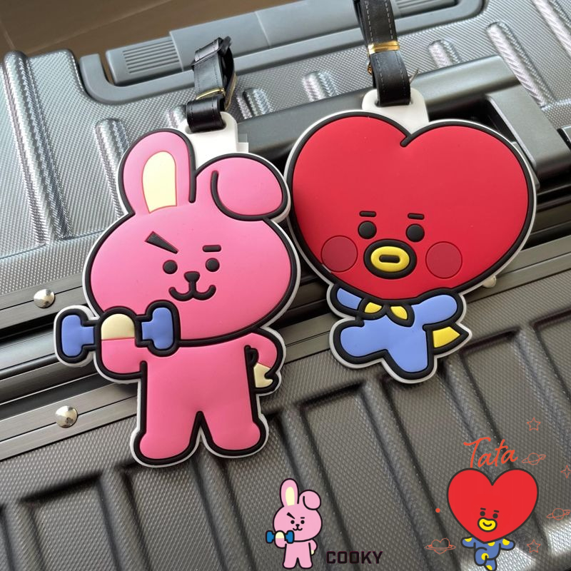 Travel Accessories Store - BT21 Cartoon-Schlüsselanhänger, niedlicher Kawaii-Gepäckanhänger für Handgepäck