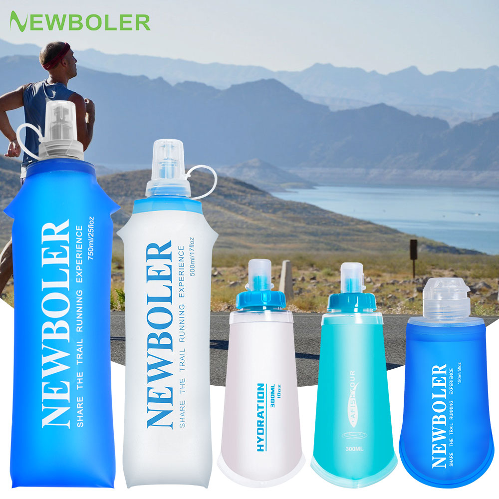 Water Bottle Collapsible - 150/250/300/500/750 ml Outdoor faltbare Silikon-Bissgröße Wasserflasche