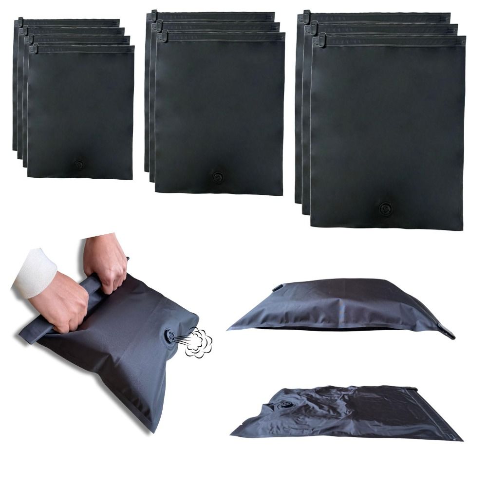 Compression Bag Vacuum - Wiederverwendbare Handroll-Vakuumbeutel, staubdicht, tragbar, Vakuum-Kompressionsbeutel, platzsparender
