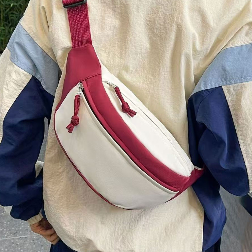 Travel Accessories Bike - 1-teilige Damen-Brusttasche, farblich abgesetzte lässige Umhängetasche,