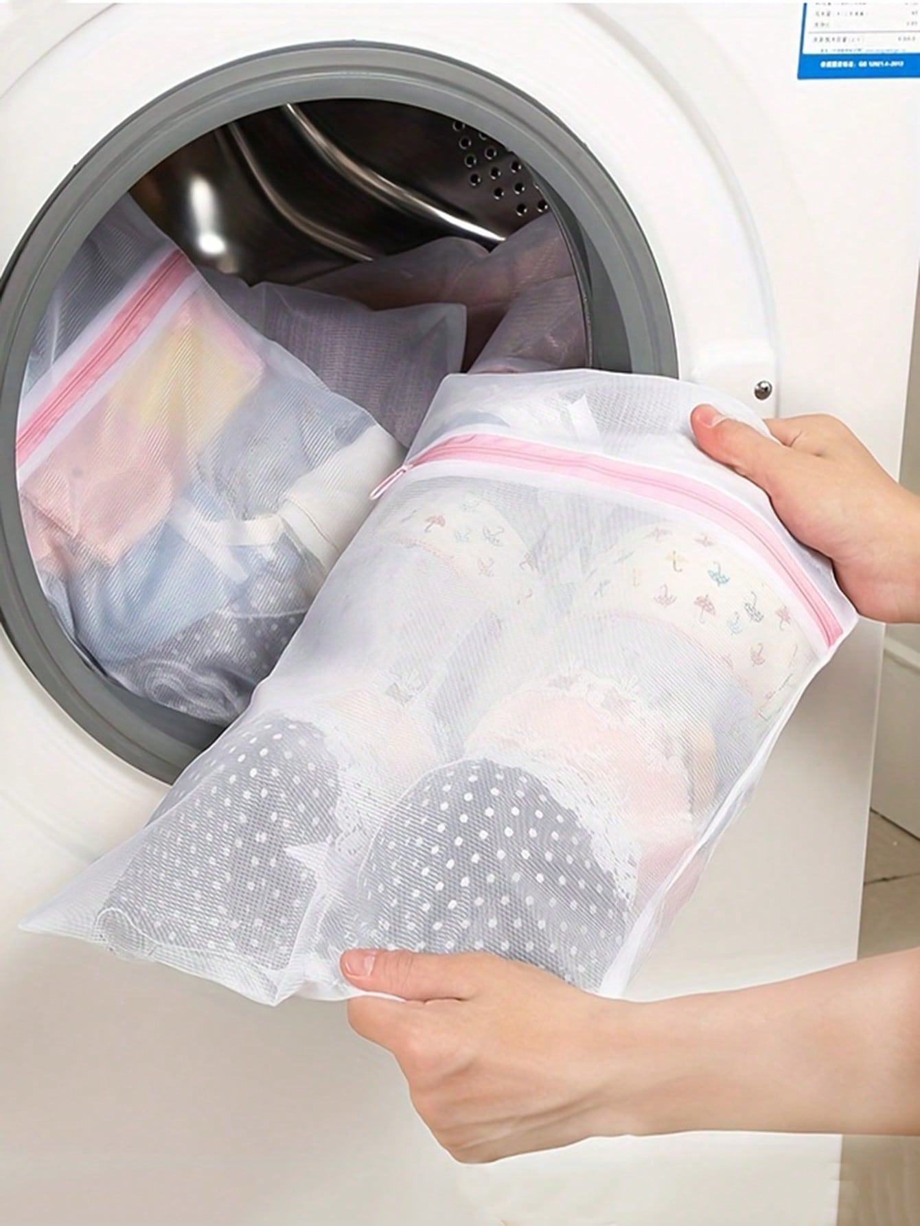 Reusable Zip Bag - 3-teiliges Set Wiederverwendbare Wäschesäcke mit Reißverschluss