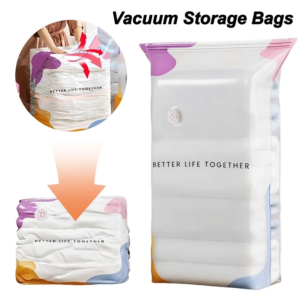 Compression Bag Vacuum - Vakuum-Aufbewahrungsbeutel ohne Pumpe, staubdicht, mit Druckverschluss,