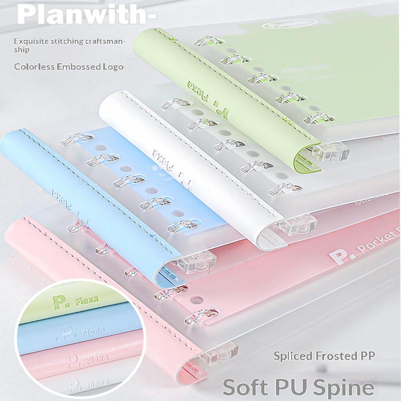 Travel Journal Accessories - Planwith Mini B7 Loseblatt-Notizbuch mit Flexa-Mix-Trennblättern,