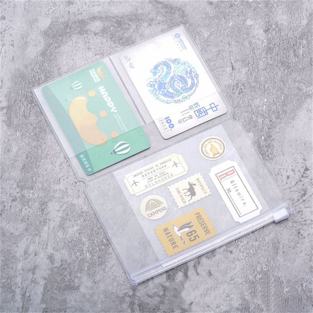 Travel Journal Accessories - PVC-Reiß verschluss tasche für Midori-Reisende Notebook