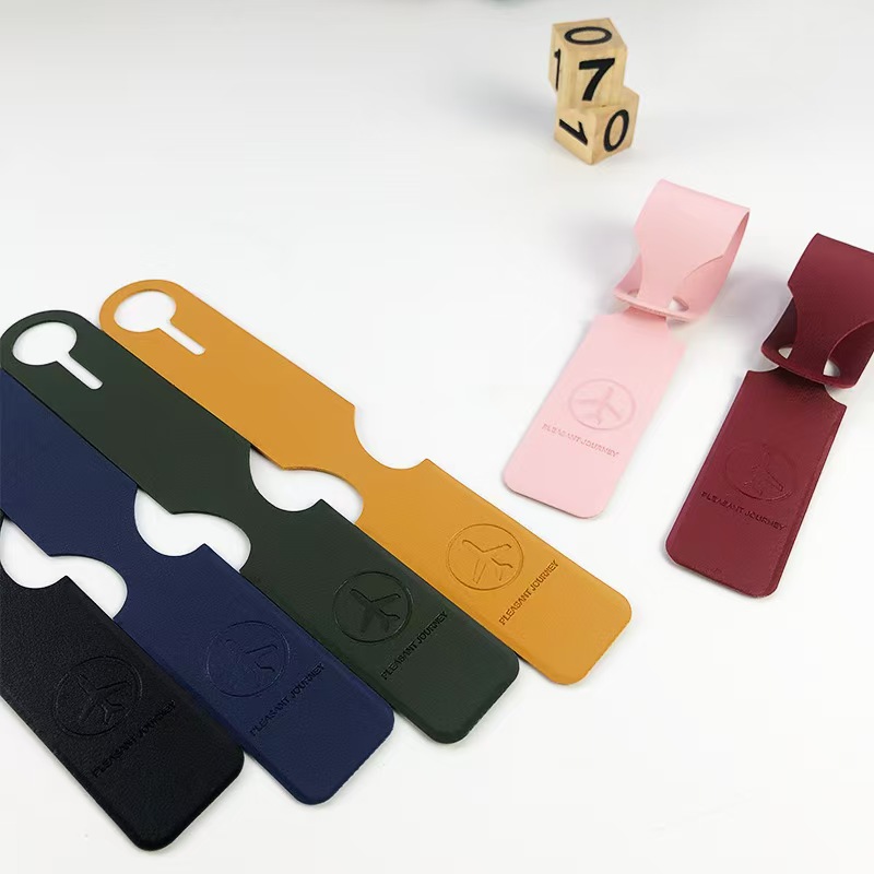 Travel Accessories Plane - Personalisierter Reisegepäckanhänger aus PU-Leder, Koffer-Adress-ID-Etikett, Flugzeug-Design,