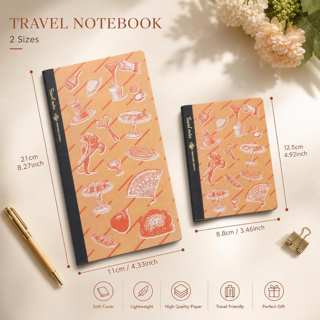 Retro-Reise-Notizbuch, bunte,  – Travel Notebook Journal Bewertung und Preis