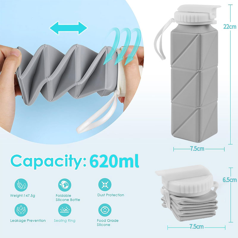 620 ml zusammenklappbarer Wass – Water Bottle Collapsible Bewertung und Preis