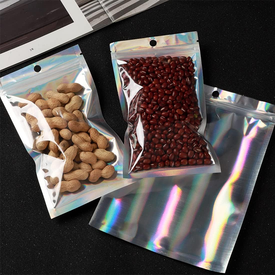 50/10pcs Laser versiegelung be – Reusable Zip Bag Bewertung und Preis