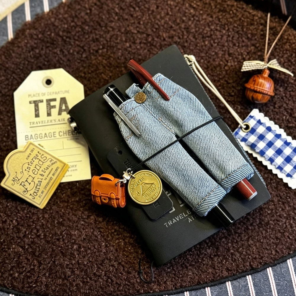 Mini-Jeans-Denim-Stifthalter f – Travel Journal Accessories Bewertung und Preis