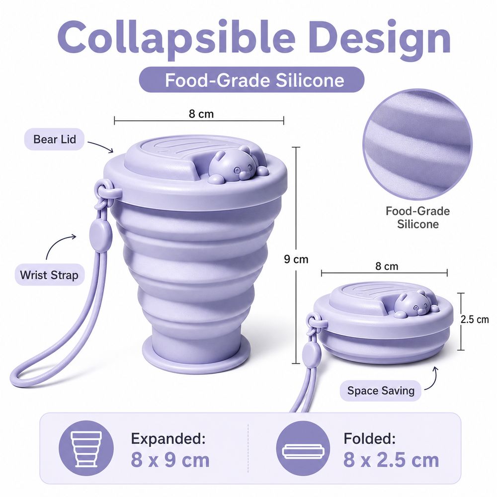 Silikon-Faltbecher, tragbarer  – Water Bottle Collapsible Bewertung und Preis