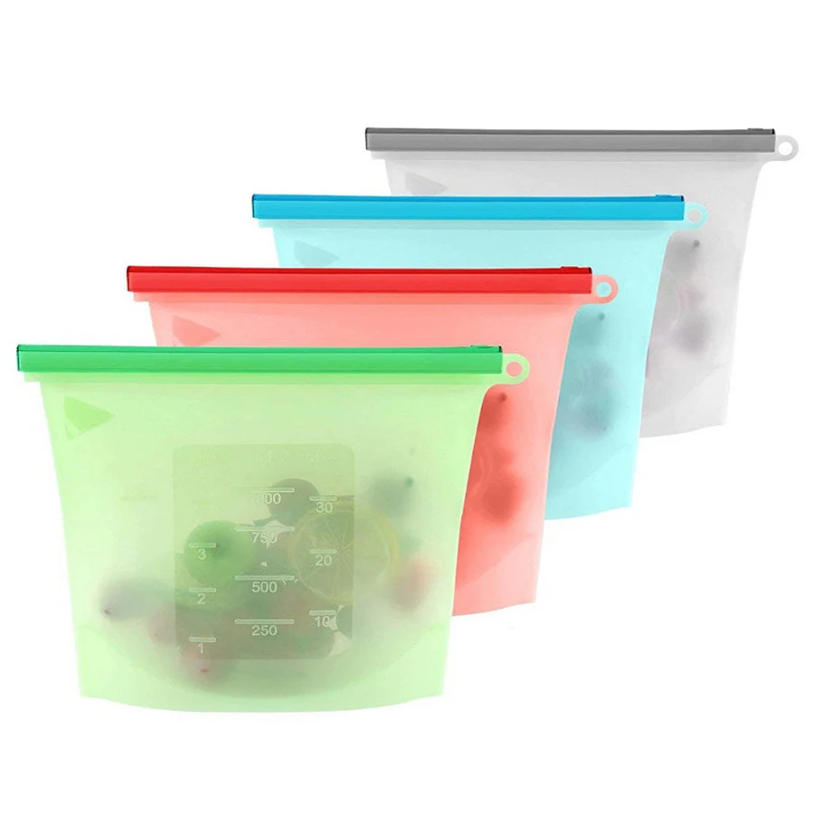 1000ml Wiederverwendbarer Sili – Reusable Zip Bag Bewertung und Preis