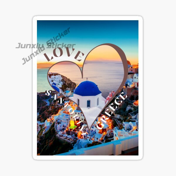 SANTORINI GREECE Autoaufkleber – Travel Accessories Greece Bewertung und Preis