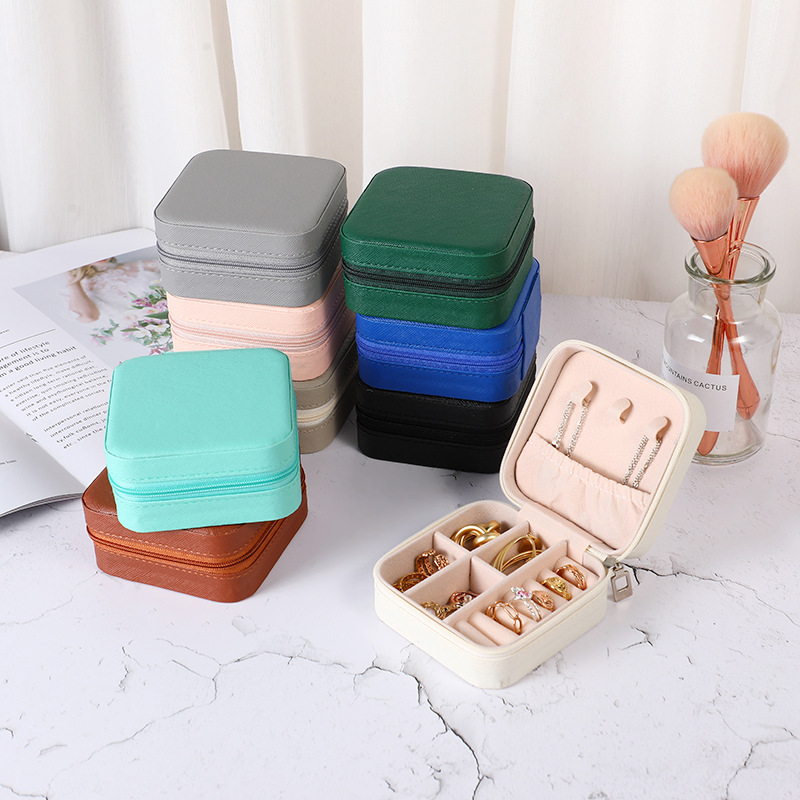 Tragbare PU-Schmuckschatulle,  – Accessories Travel Jewelry Box Bewertung und Preis
