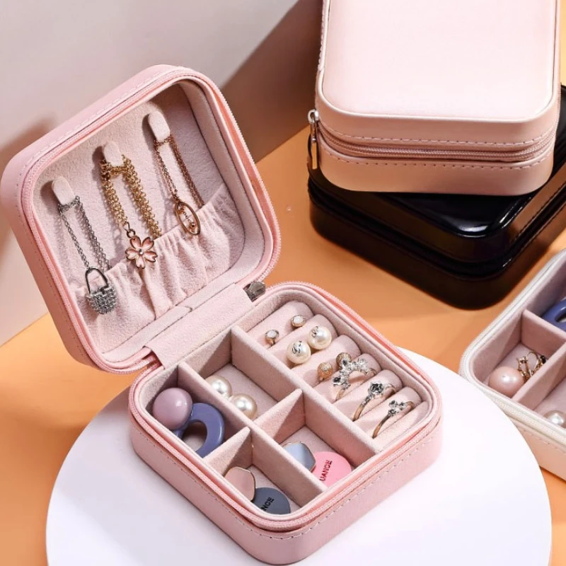 Tragbare PU-Schmuckschatulle,  – Accessories Travel Jewelry Box Bewertung und Preis