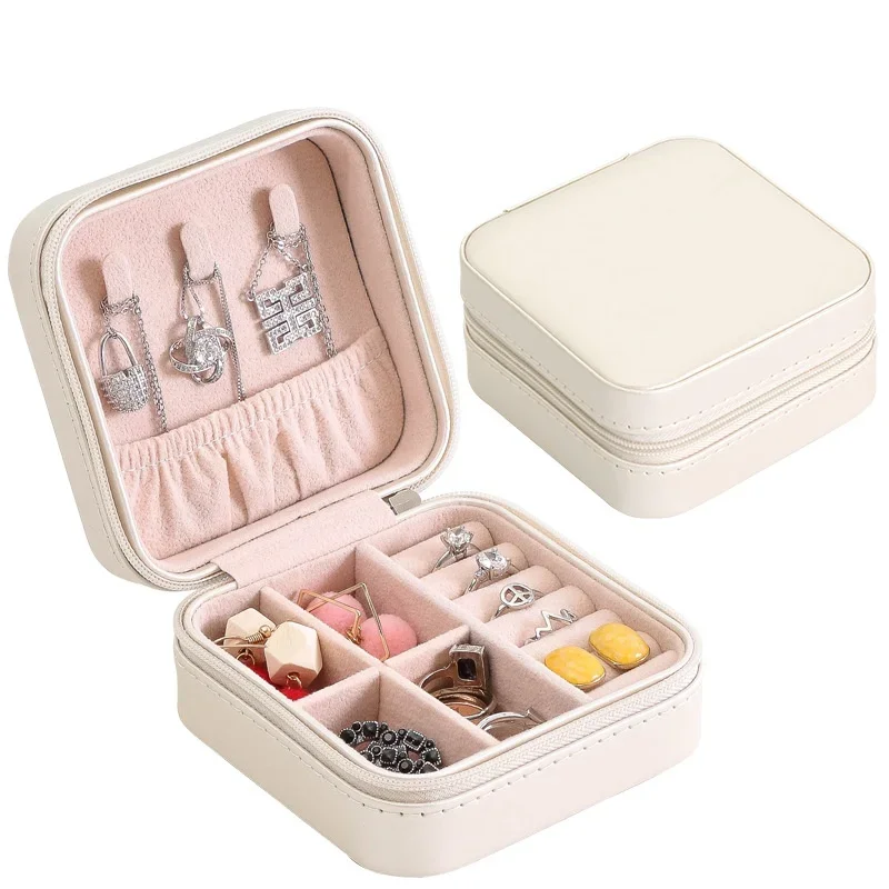 Tragbare PU-Schmuckschatulle,  – Accessories Travel Jewelry Box Bewertung und Preis