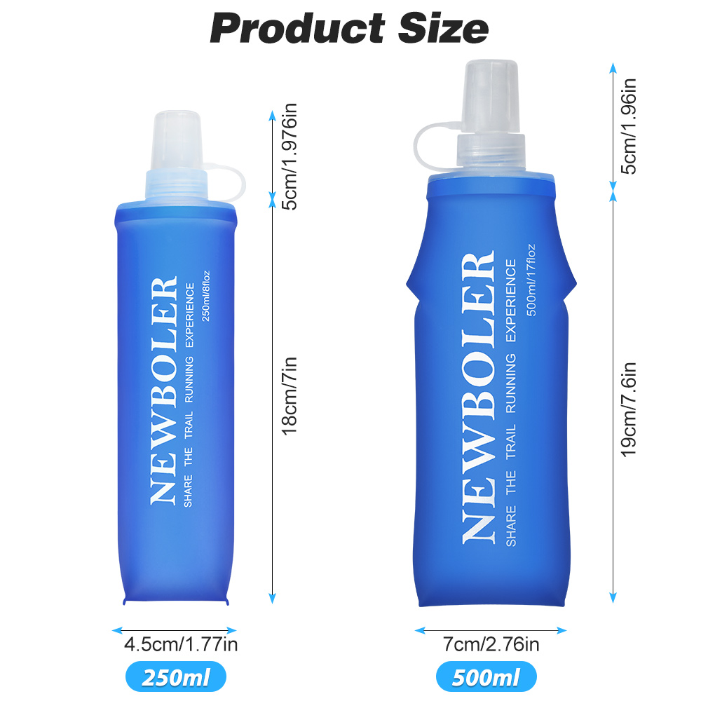 NEWBOLER 150 ml 250 ml 500 ml  – Water Bottle Collapsible Bewertung und Preis