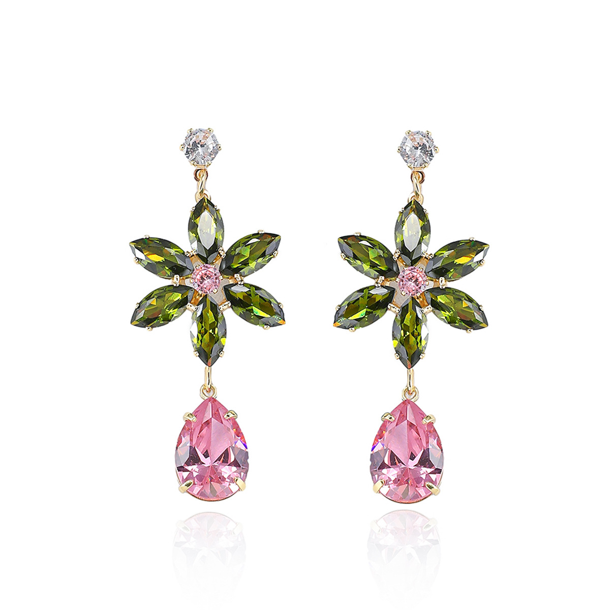 Luxuriöse bunte Zirkon-Blumen- – Accessories Travel Jewelry Box Bewertung und Preis