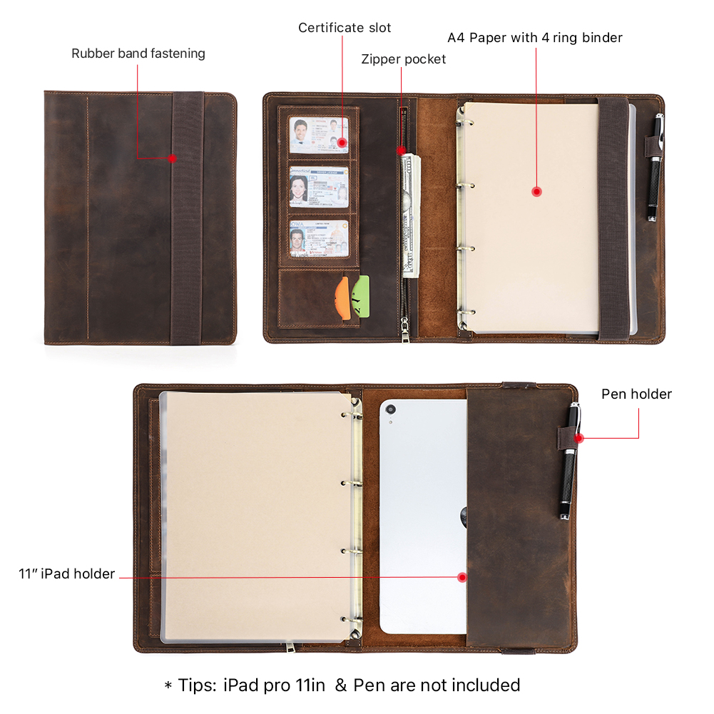 Luxuriöses Retro-Business-A4-N – Travel Journal Accessories Bewertung und Preis